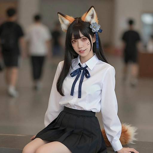 Ahri from League of Legends Sitting