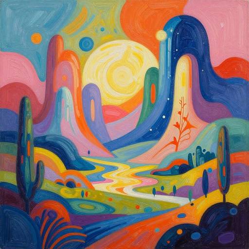 Vibrant Abstract Surreal AI Art