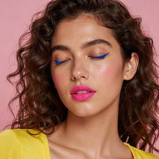 Vibrant Portrait of a Stylish Woman