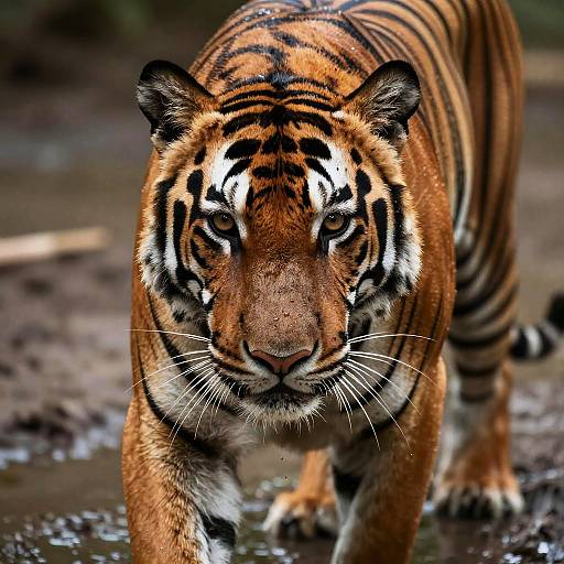 Hyperrealistic Snake Skin Tigress Portrait