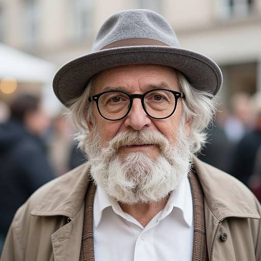 Realistic Bad Grandpa Costume Portrait