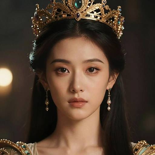 Elegant Goddess Portrait in Cinematic Style