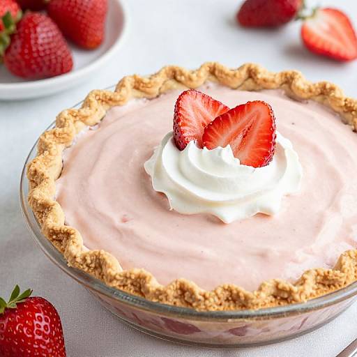 Easy Creamy Strawberry Pie Recipe
