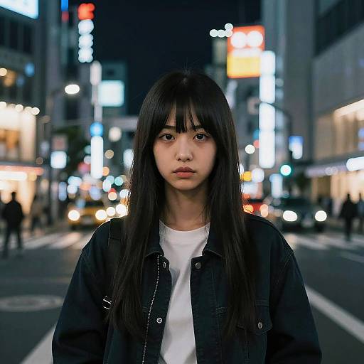 Nighttime Tokyo Street Cityscape Masterpiece