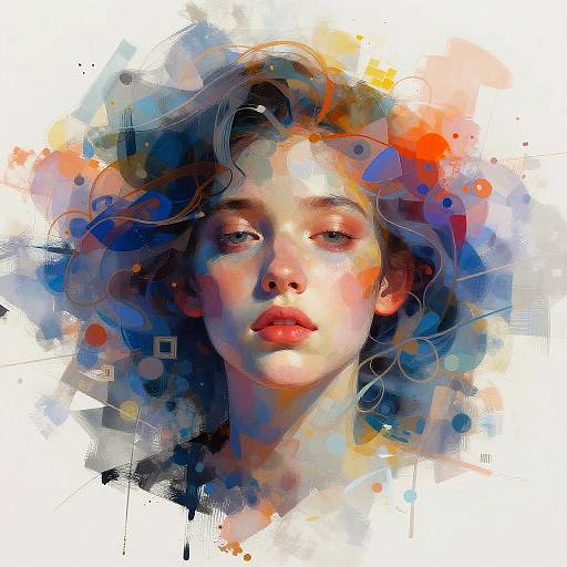 Abstract AI Portrait with Ethereal Vibes