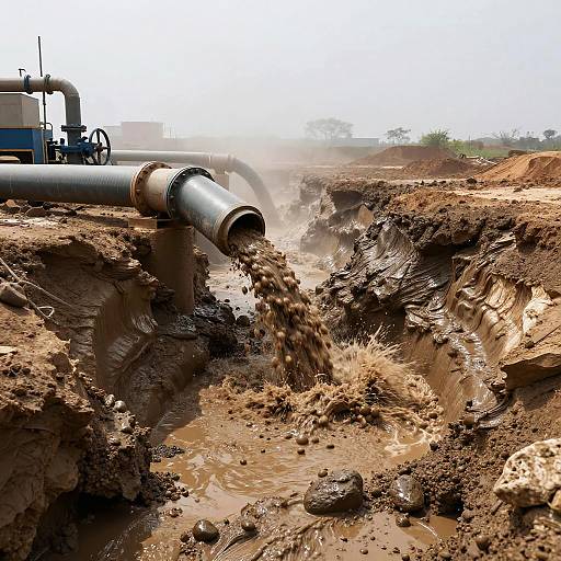 Industrial Slurry Pipeline in Rugged Terrain