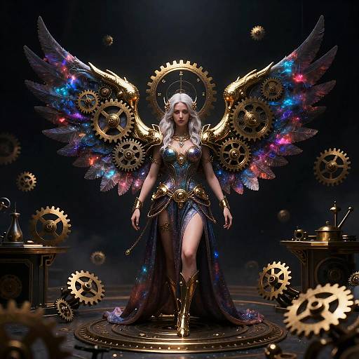 Astral Clocksmith with Galactic Gear-Wings