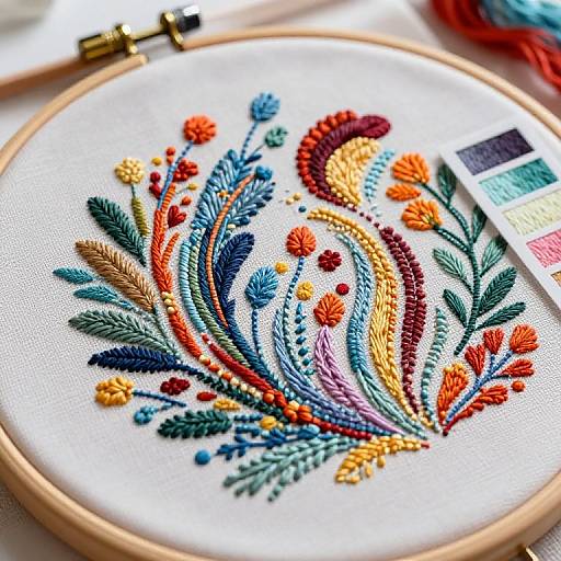 Digital Embroidery Simulator Close-Up