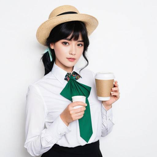 Solo Girl with Quill and Coffee