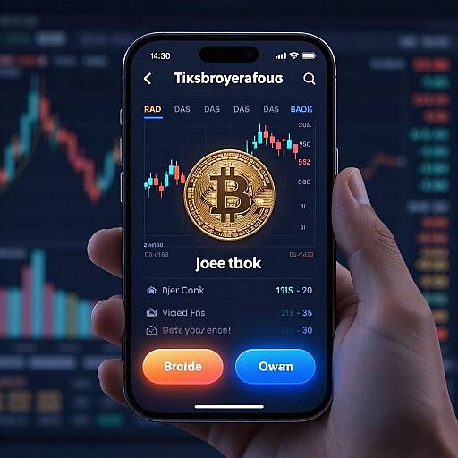 Luxurious Futuristic Bitcoin Trading App