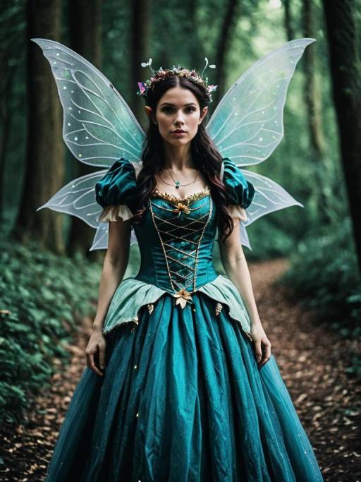 Woman in Enchanted Fairy Costume