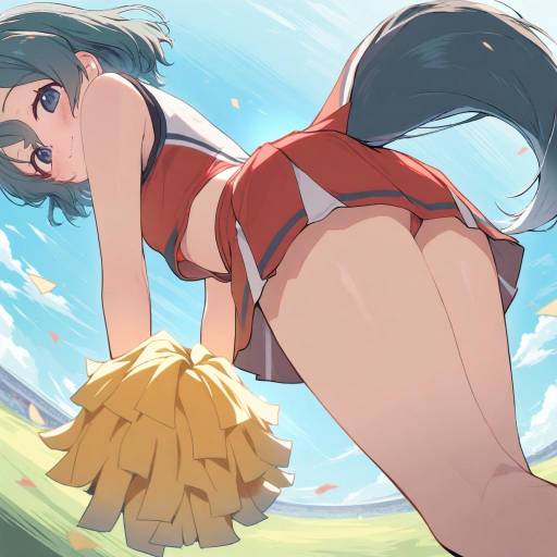 Cheerleader Kaban in Action Pose