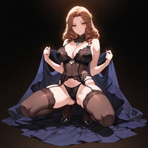 Elegant Solo Portrait of a Richly Detailed Woman Elegant Solo Portrait of a Richly Detailed Woman