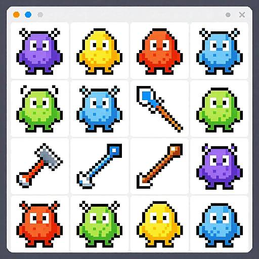 16-bit Pixel Art Monster Generator