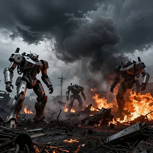 Sci-Fi Battlefield Disaster Panorama