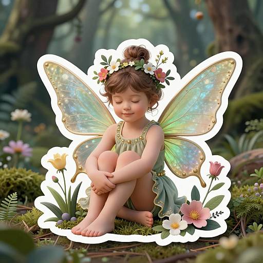 Ultra-Realistic Fairy Sticker Bomb Art