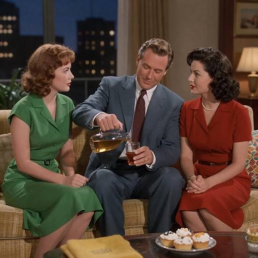 Elegant Vintage Gathering in Living Room