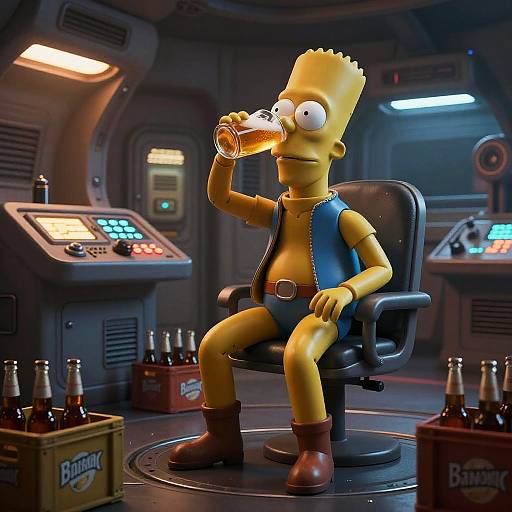 3D CGI of yellow-skinned, spiky-haired character from 