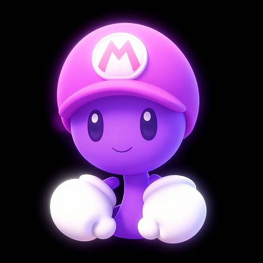 Cute Purple Plant Character Animation