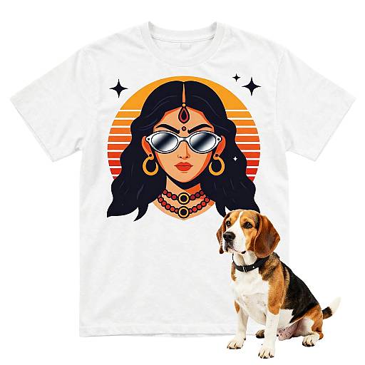 Aggressive Mystic Retro Durga Tee