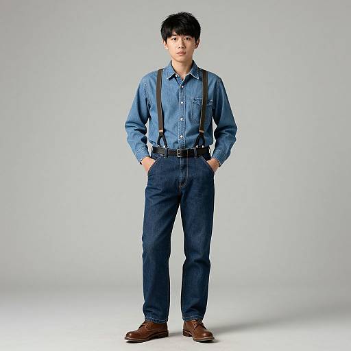 Male Job Costume Full Body Portrait