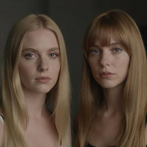 Two Serious Women with Blonde Hair