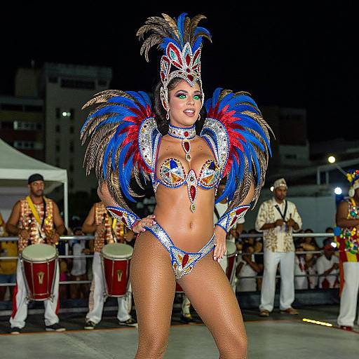 Glamorous Rio Carnival Showgirl Performance