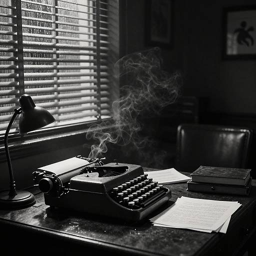 Moody Film Noir Detective Office