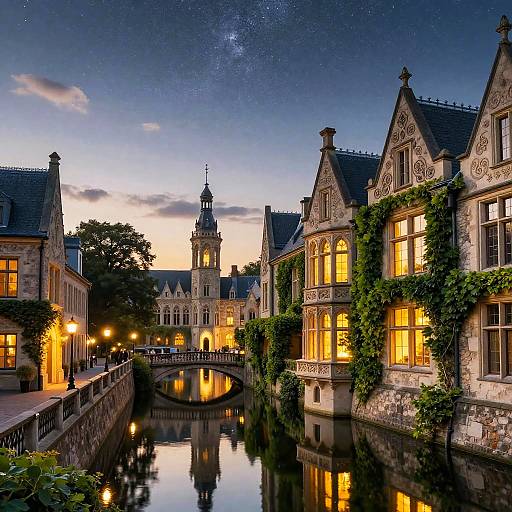 Velaris Enchanting Cityscape at Dusk