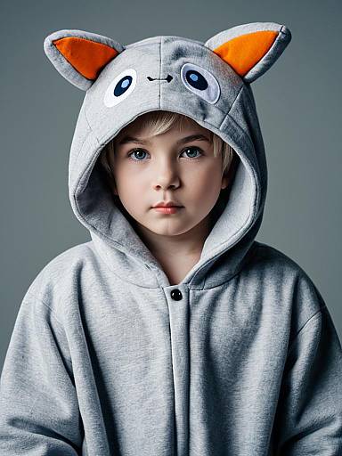 Realistic Newborn Pubert Kigurumi Portrait