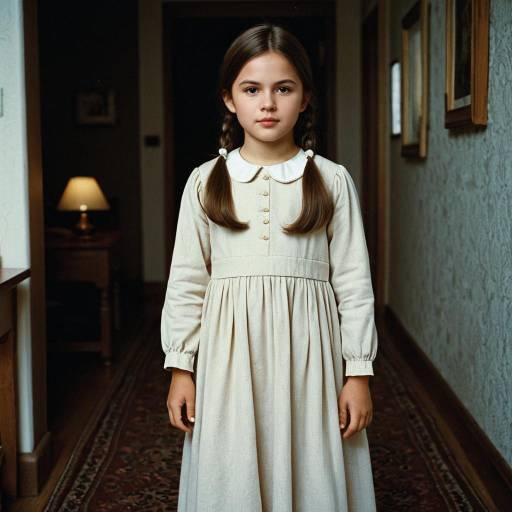 Young Girl in Vintage Innkeeper Costume