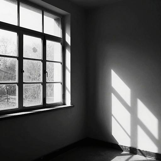 Moody Black-and-White Room Light