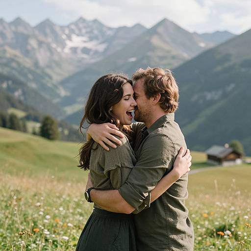Surprise Engagement in Mürren Mountains