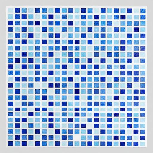 Vibrant Blue Mosaic Pattern