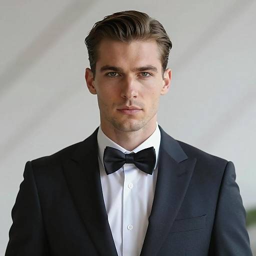 Dapper Gentleman in Sophisticated Attire