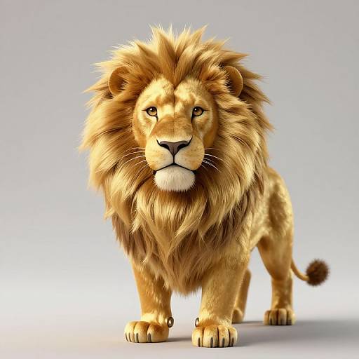 Golden Lion Illustration