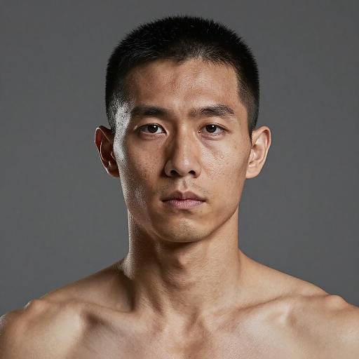 Epic Portrait of a Masculine Blade Warrior