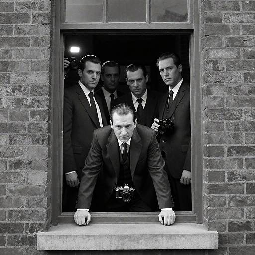 Vintage Portrait of Men in Suits