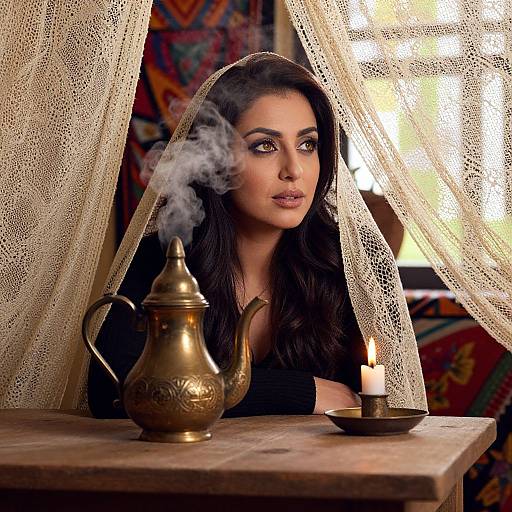 Photorealistic Portrait of Middle Eastern Woman