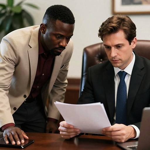 Intense Business Meeting in Office