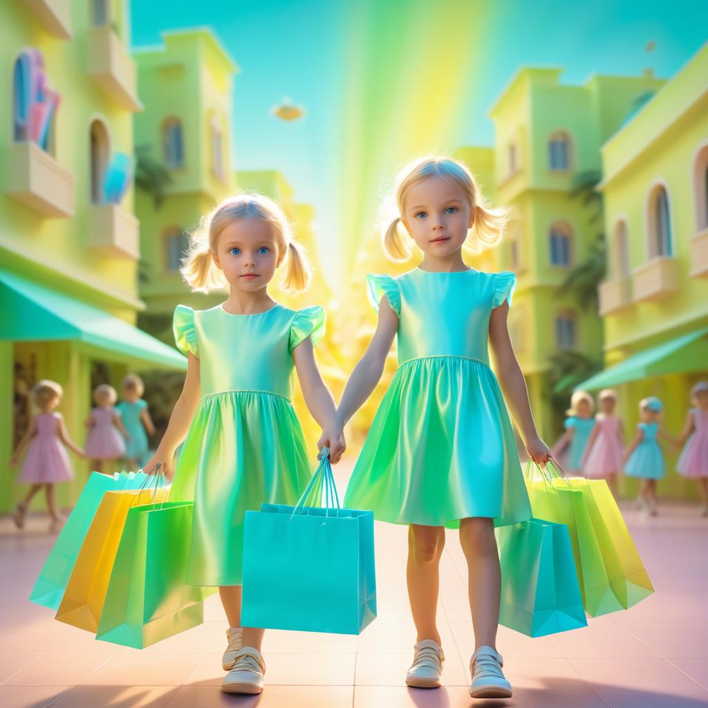 Dreamy Sci-Fi Children in Pastel Colors