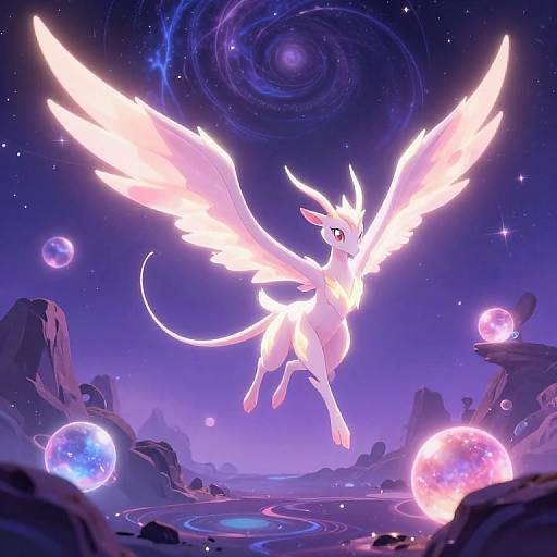 Lunala in Surreal Celestial Dreamscape
