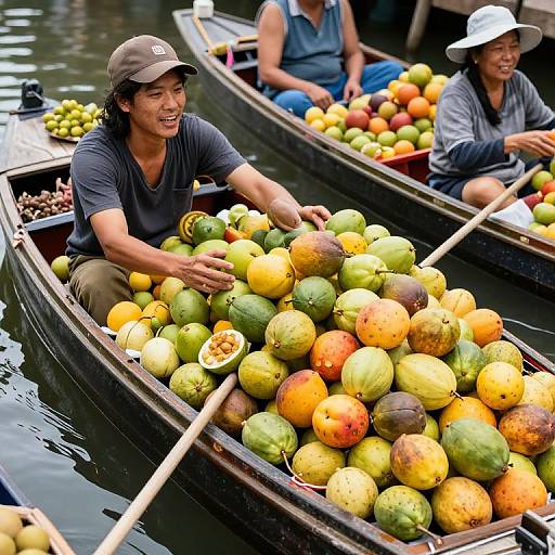 Enchanted Floating Fruit Market