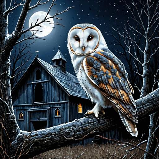 Mystical Gothic Barn Owl Painting Kit Mystical Gothic Barn Owl Painting Kit