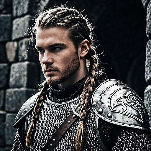 Viking Braids Warrior Fashion Editorial