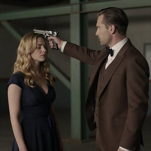 Industrial Noir: Gunpoint Tension Photograph