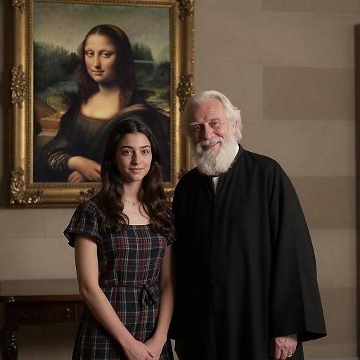 Elder Bearded Sage and Young Woman