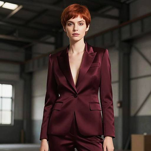 High-Fashion Portrait in Industrial Studio