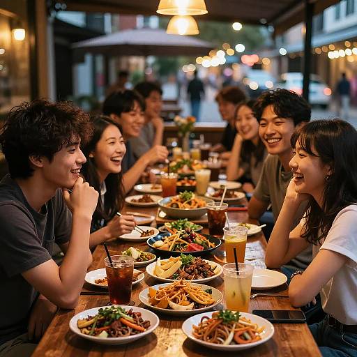 Intimate Fusion Street Food Gathering