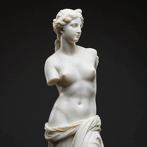 Elegant Venus de Milo in White Ceramic